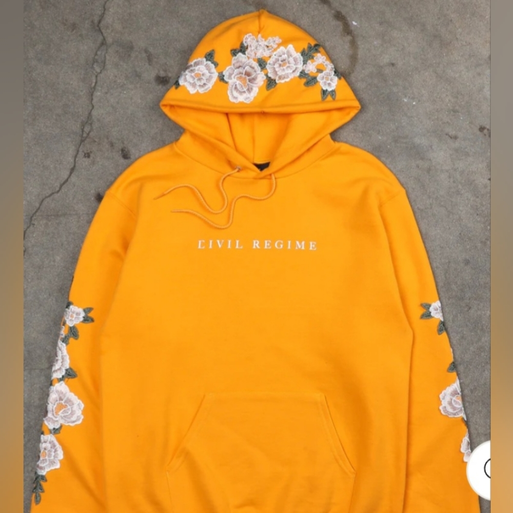 Civil Regime "Champion (White) Roses" Hoodie Gem